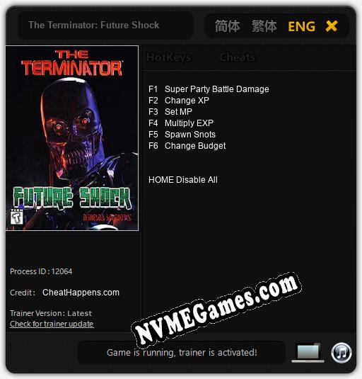 The Terminator: Future Shock: Cheats, Trainer +6 [CheatHappens.com]