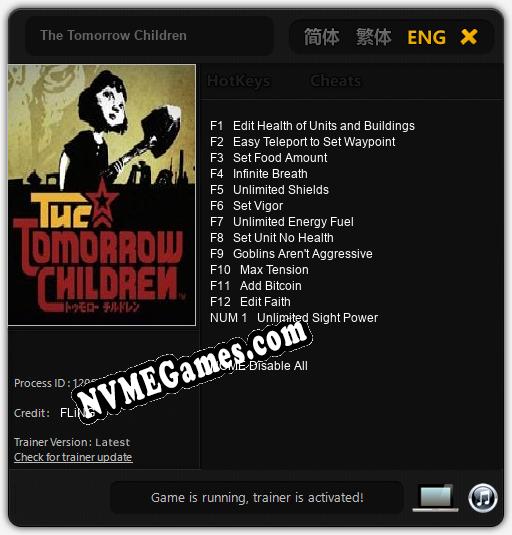 The Tomorrow Children: Cheats, Trainer +13 [FLiNG]