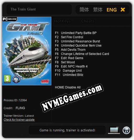 The Train Giant: Cheats, Trainer +11 [FLiNG]