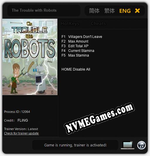 The Trouble with Robots: Cheats, Trainer +5 [FLiNG]