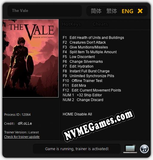 The Vale: Treinador (V1.0.56)