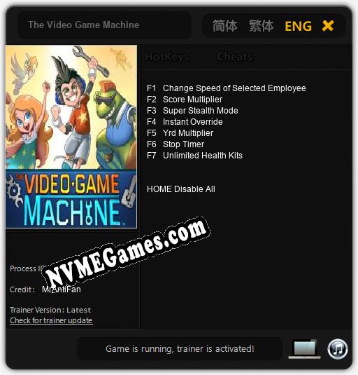 Treinador liberado para The Video Game Machine [v1.0.2]