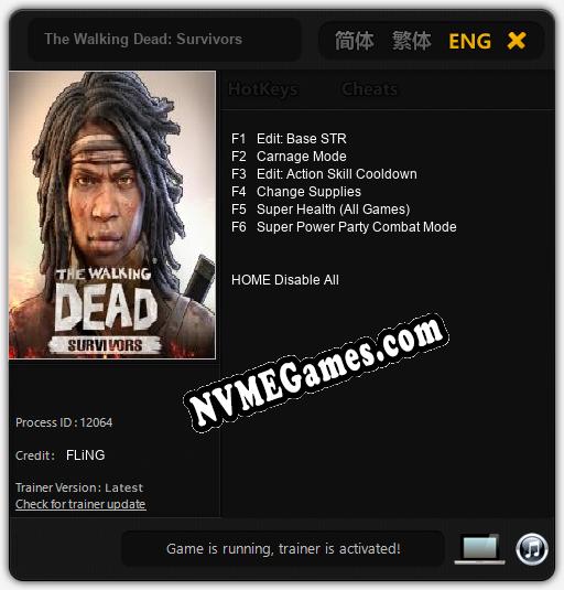 The Walking Dead: Survivors: Cheats, Trainer +6 [FLiNG]