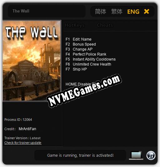 The Wall: Cheats, Trainer +7 [MrAntiFan]