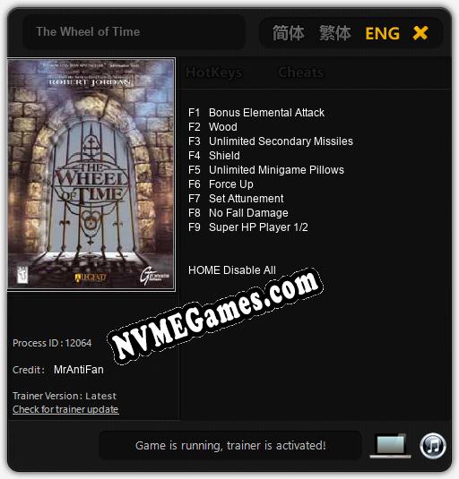 Treinador liberado para The Wheel of Time [v1.0.2]