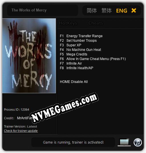 The Works of Mercy: Trainer +8 [v1.9]