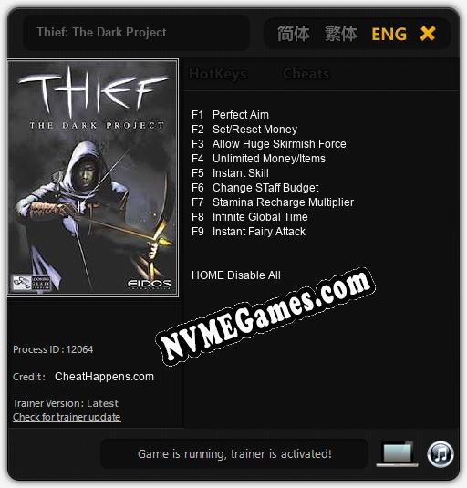 Thief: The Dark Project: Treinador (V1.0.46)