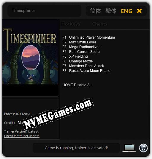 Timespinner: Cheats, Trainer +8 [MrAntiFan]