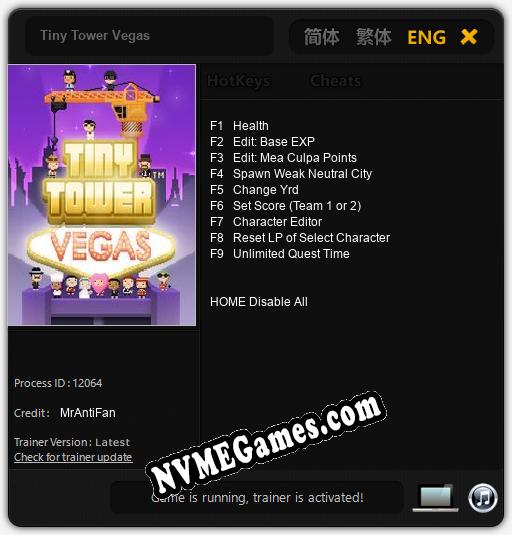 Tiny Tower Vegas: Treinador (V1.0.23)