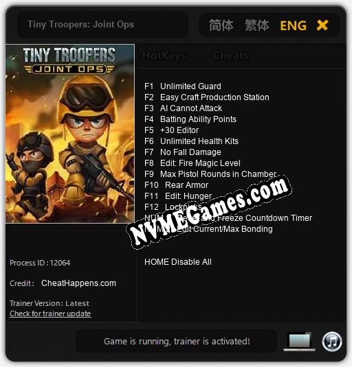 Tiny Troopers: Joint Ops: Treinador (V1.0.49)