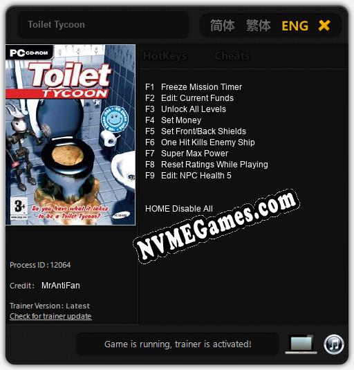 Treinador liberado para Toilet Tycoon [v1.0.7]