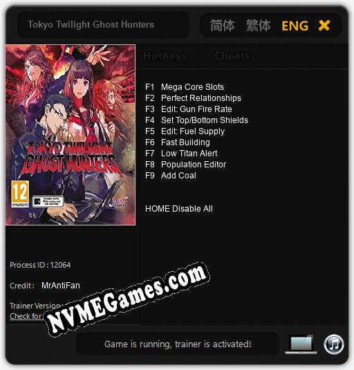 Tokyo Twilight Ghost Hunters: Cheats, Trainer +9 [MrAntiFan]