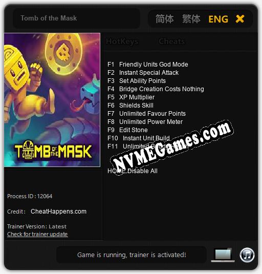 Treinador liberado para Tomb of the Mask [v1.0.3]