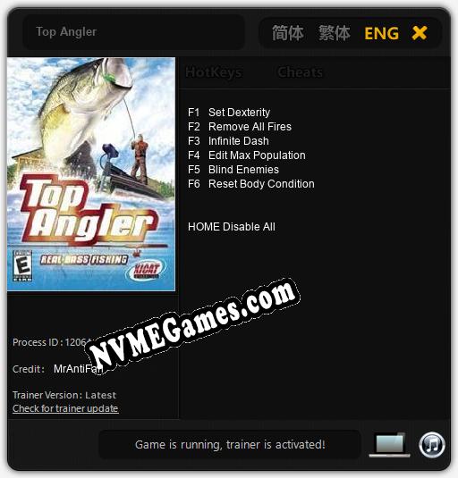 Top Angler: Cheats, Trainer +6 [MrAntiFan]