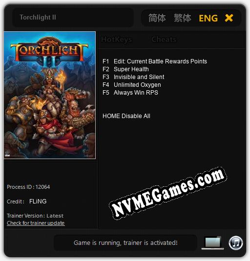 Torchlight II: Trainer +5 [v1.6]