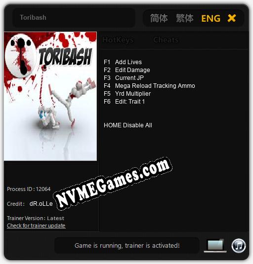 Toribash: Cheats, Trainer +6 [dR.oLLe]