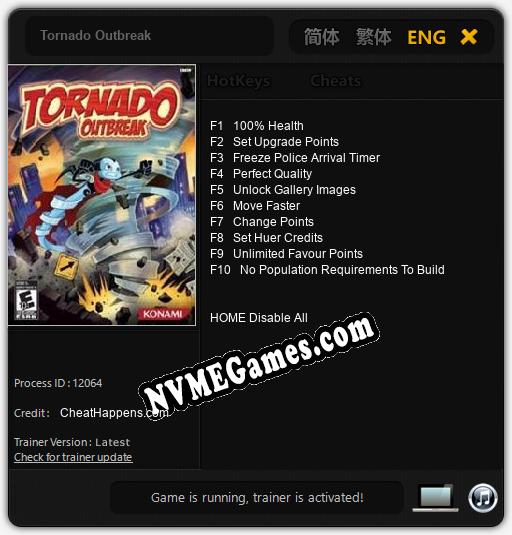 Tornado Outbreak: Treinador (V1.0.87)