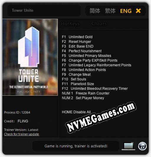 Tower Unite: Trainer +14 [v1.1]