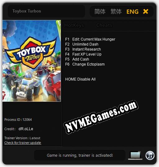 Toybox Turbos: Trainer +6 [v1.7]