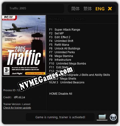 Traffic 2005: Trainer +15 [v1.1]