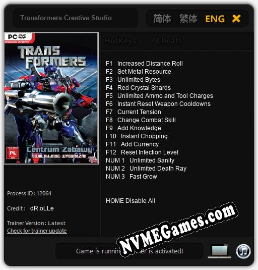 Transformers Creative Studio: Treinador (V1.0.52)