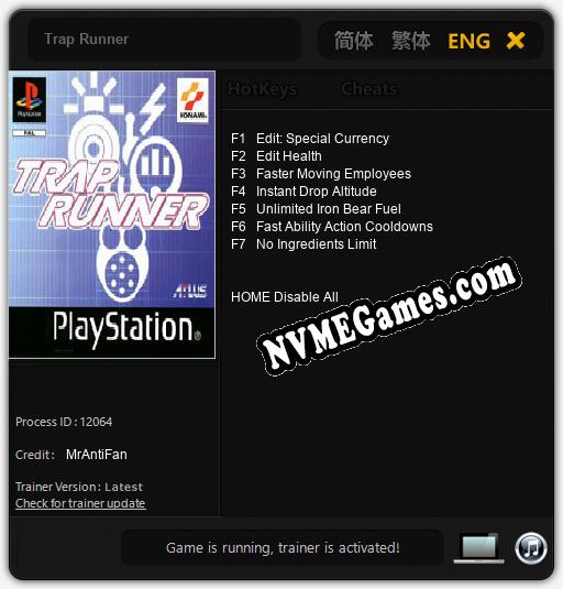 Trap Runner: Cheats, Trainer +7 [MrAntiFan]