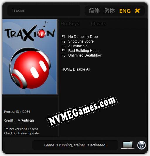 Traxion: Trainer +5 [v1.8]