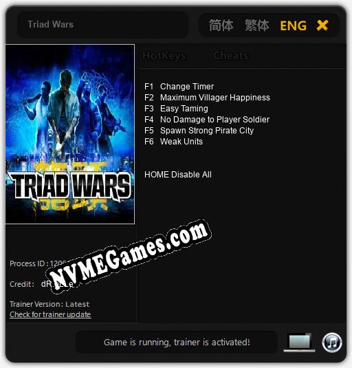 Triad Wars: Treinador (V1.0.77)