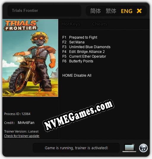 Trials Frontier: Trainer +6 [v1.3]