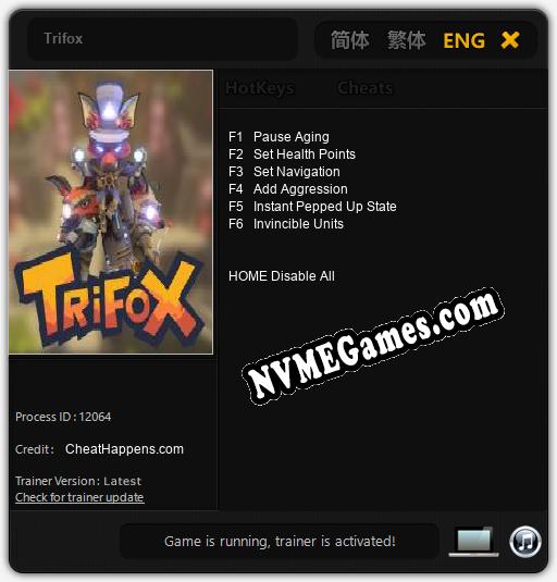 Trifox: Treinador (V1.0.85)