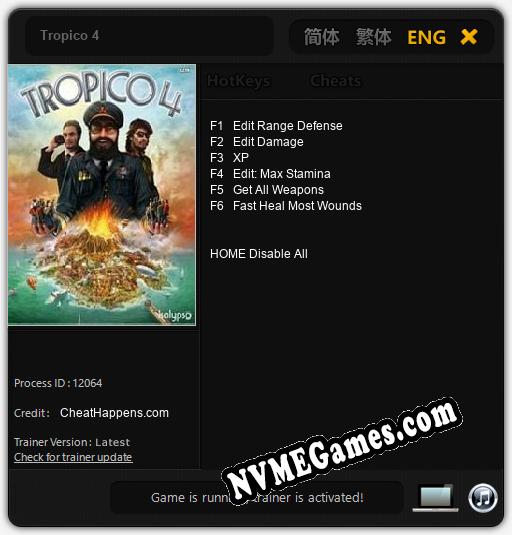 Tropico 4: Cheats, Trainer +6 [CheatHappens.com]