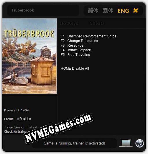 Truberbrook: Cheats, Trainer +5 [dR.oLLe]