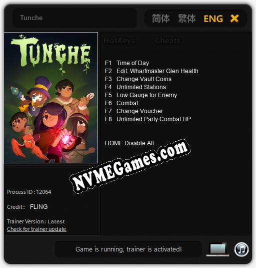 Tunche: Cheats, Trainer +8 [FLiNG]