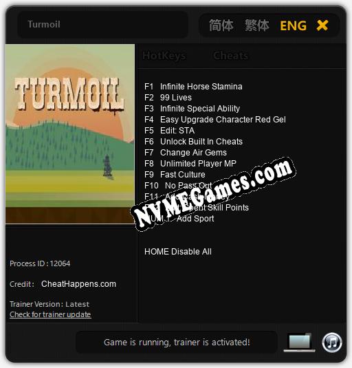 Turmoil: Trainer +13 [v1.8]