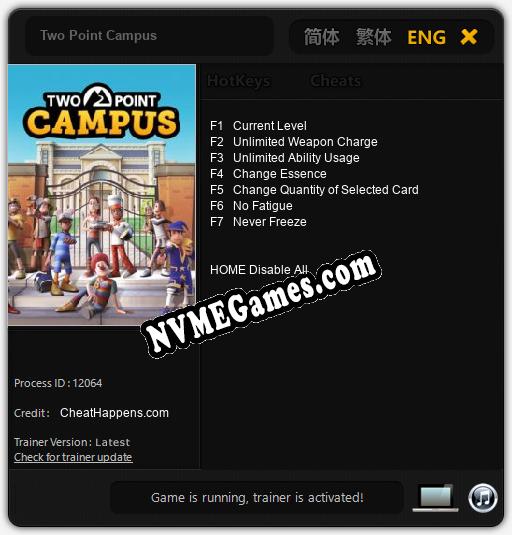 Two Point Campus: Trainer +7 [v1.7]