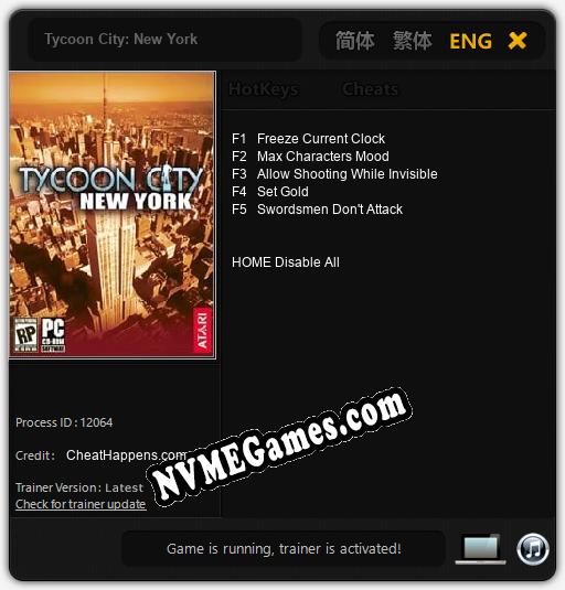 Tycoon City: New York: Cheats, Trainer +5 [CheatHappens.com]