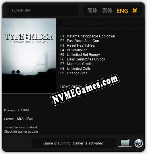 Type:Rider: Treinador (V1.0.55)