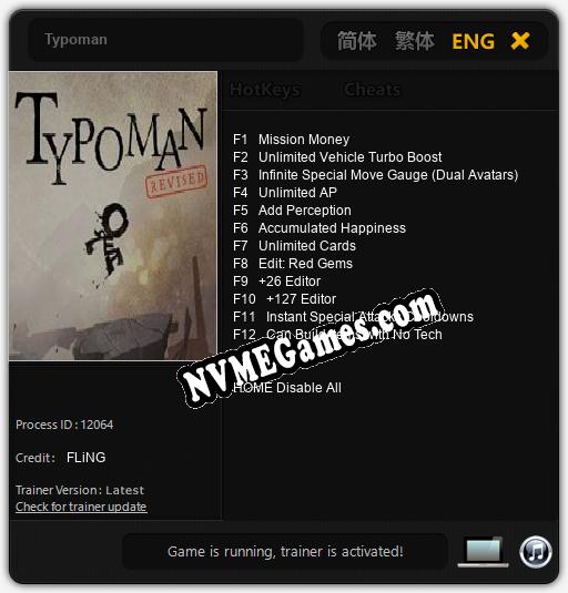 Typoman: Treinador (V1.0.80)