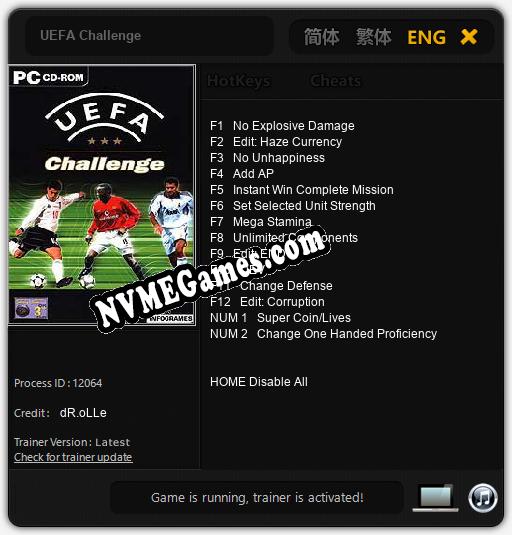 UEFA Challenge: Trainer +14 [v1.2]