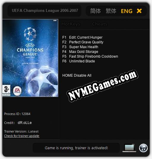 UEFA Champions League 2006-2007: Trainer +6 [v1.5]