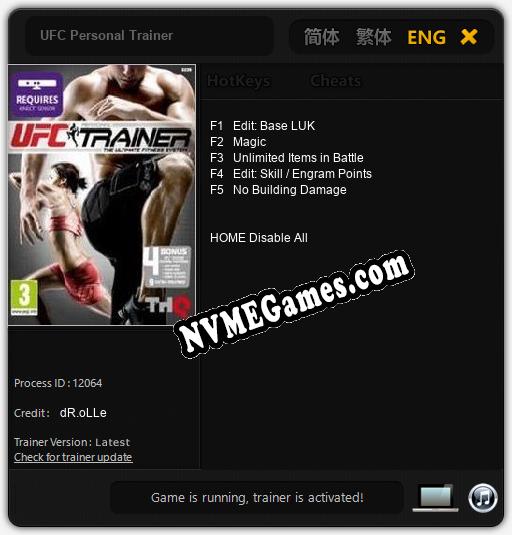 UFC Personal Trainer: Treinador (V1.0.54)