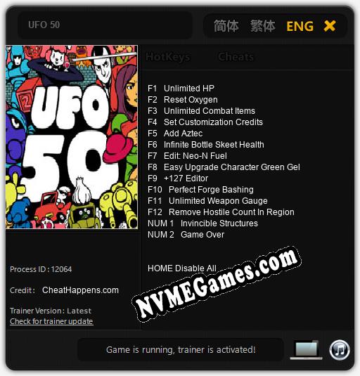 UFO 50: Cheats, Trainer +14 [CheatHappens.com]