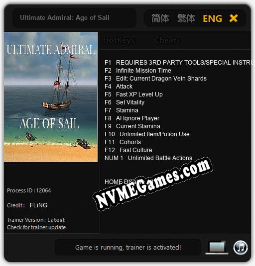 Ultimate Admiral: Age of Sail: Trainer +13 [v1.5]