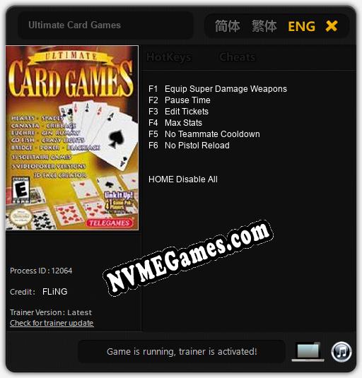 Treinador liberado para Ultimate Card Games [v1.0.2]