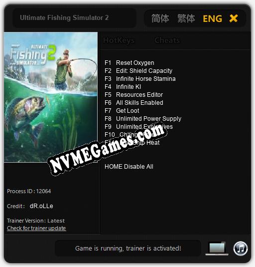 Ultimate Fishing Simulator 2: Treinador (V1.0.88)