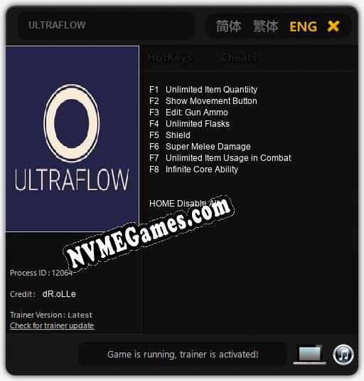 Treinador liberado para ULTRAFLOW [v1.0.5]