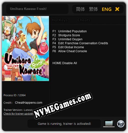 Umihara Kawase Fresh!: Cheats, Trainer +6 [CheatHappens.com]