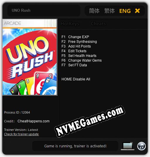 UNO Rush: Cheats, Trainer +7 [CheatHappens.com]