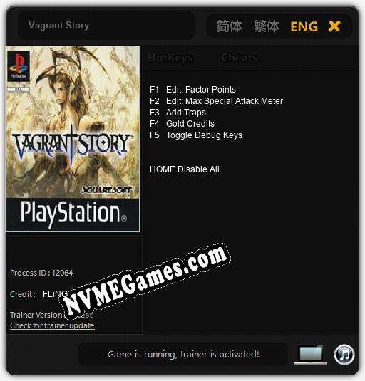 Vagrant Story: Cheats, Trainer +5 [FLiNG]