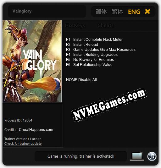 Treinador liberado para Vainglory [v1.0.7]